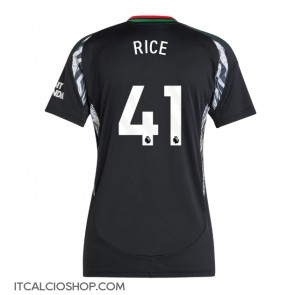 Arsenal Declan Rice #41 Seconda Maglia Femmina 2024-25 Manica Corta